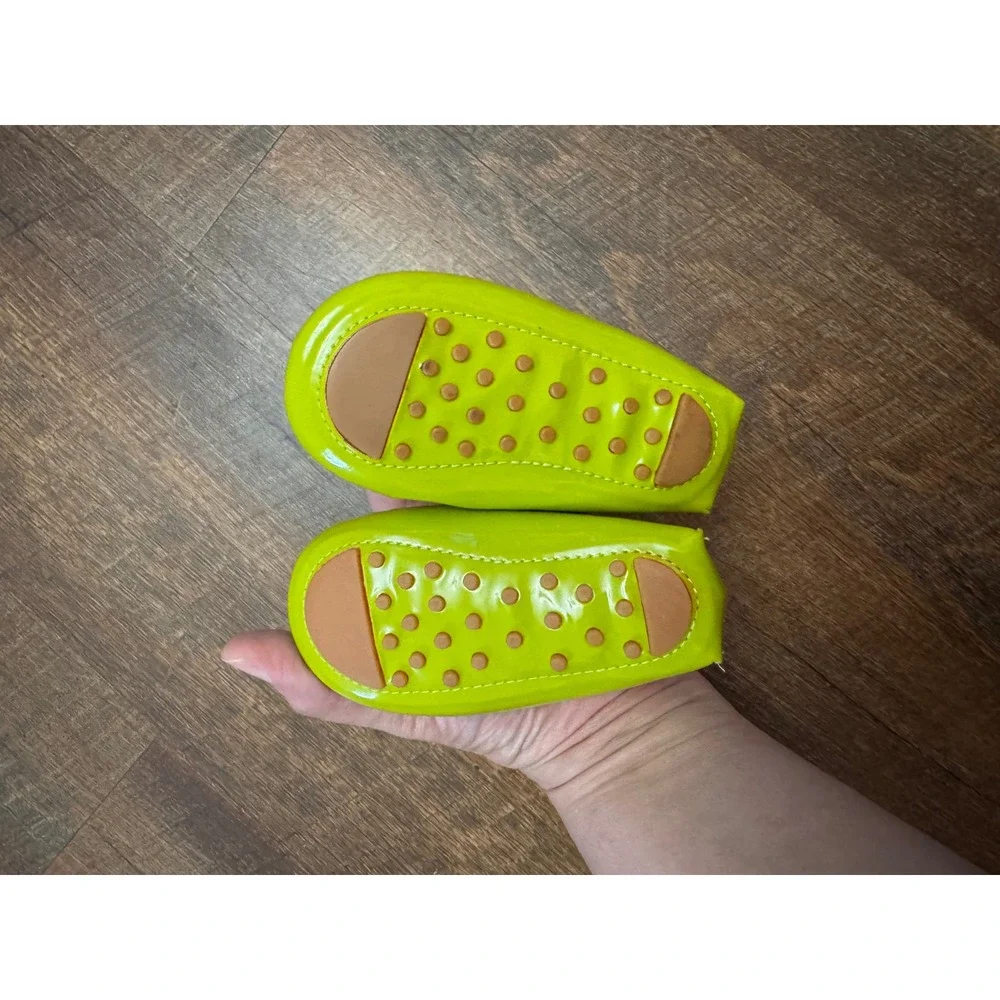 Trumpette Baby Toddler Loafers Size 3 Unisex Green Moccasin Driving Shoes